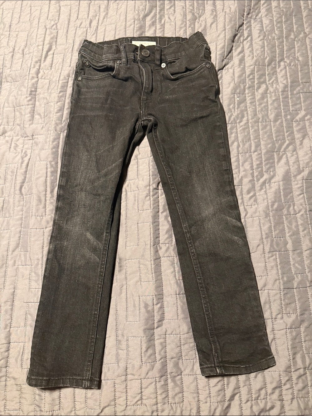 Burberry Kids Black Slim Straight Jeans